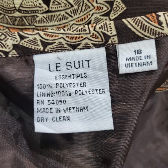 Le Suit Skirt Womens 18 Brown lightweight flowy Below Knee A Line Versat… - Picture 3 of 12